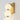 Contemporary LED wall light in natural brass for commercial boutique hotels