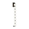 Dark bronze LED wall sconce with Italian hand-blown glass for upscale living room