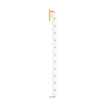High-end brass and glass wall light fixture – SLWS23027NB by Sean Lavin