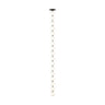 Modern hanging light fixture with hand-blown orbs and Dark Bronze accents for residential and commercial interiors