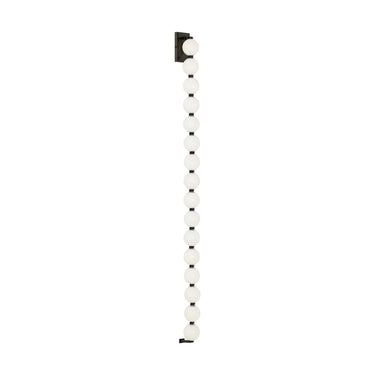 Hand-Blown Italian Glass Wall Light in Dark Bronze for Upscale Living Rooms
