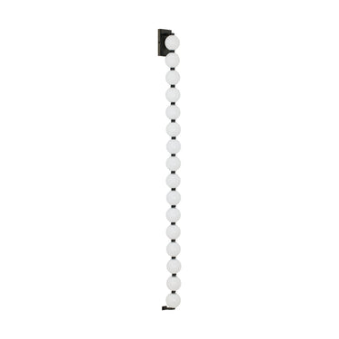Contemporary Dark Bronze Wall Sconce with Italian Glass Orbs – SLWS232 for Designer Homes