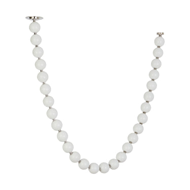 Visual Comfort soft white glass chandelier with dimmable LED lighting in nickel finish
