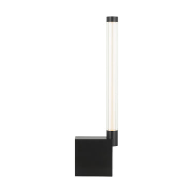 Modern bronze glass tube table lamp with touch dimmer and rechargeable battery
