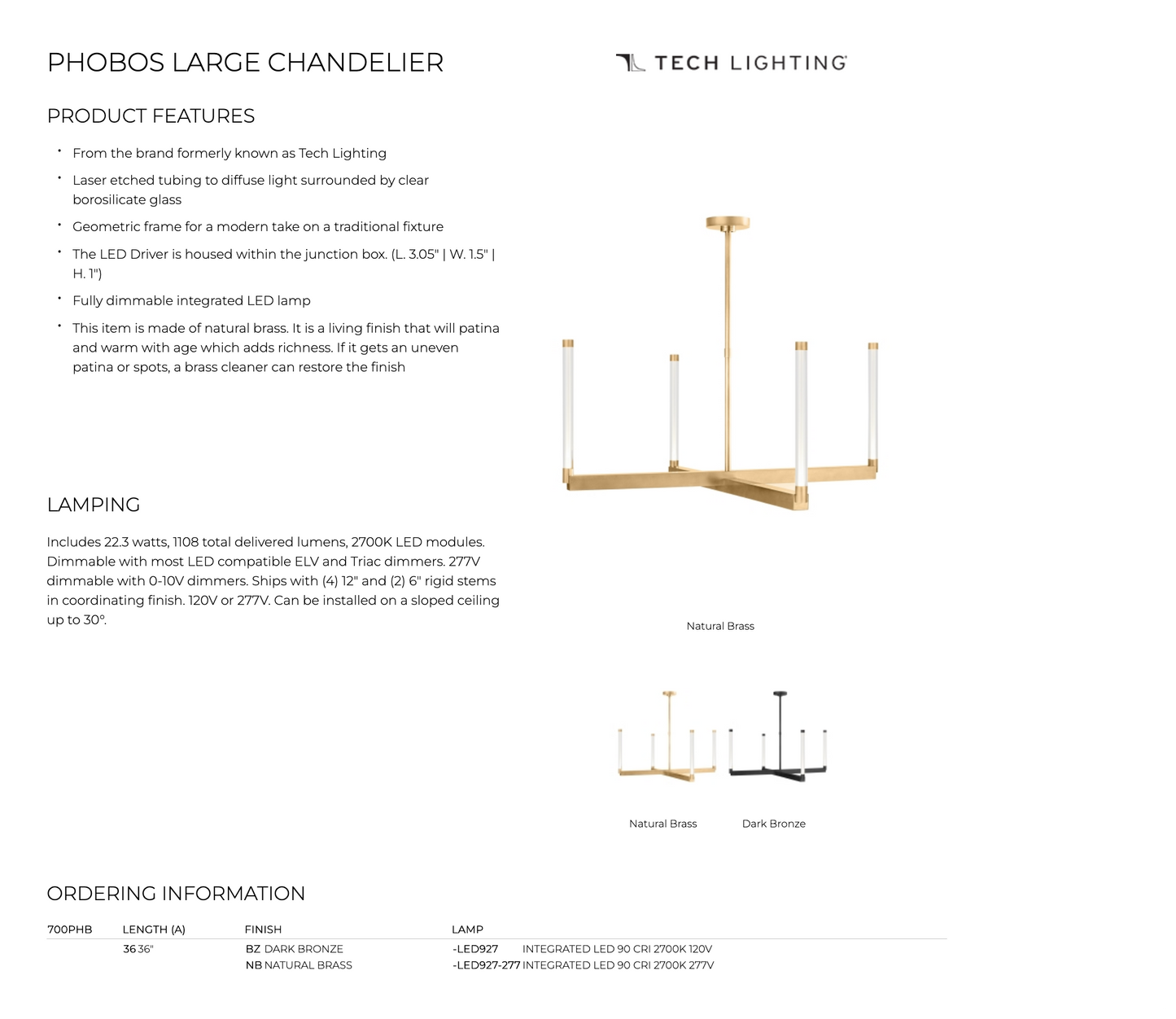 Phobos Series - Large Chandelier for Trendy Interiors