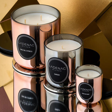 Ladenac Urban Senses Candle 200 g – candles on a gold and pink backdrop