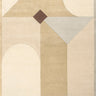 Piazza wool rug, full view