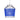 Besa Pica 6 mini pendant with Blue Sand handcrafted glass shade and satin nickel finish