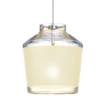 Contemporary Creme Sand glass pendant light by Besa Lighting for modern interiors