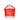 Close-up of the Red Sand art glass shade on the Besa Pica 6 pendant light