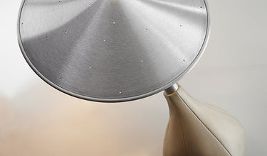 Piccola Modern Table Lamp with Italian Leather Base and Dimmer by Pablo Designs - image 3