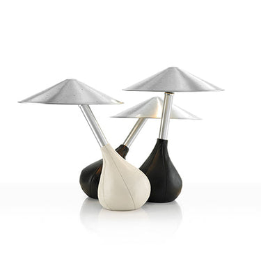Piccola Modern Table Lamp with Italian Leather Base and Dimmer by Pablo Designs - image 4