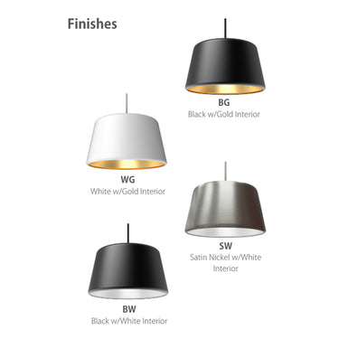 BlackJack Lighting Pillbox 10" Pendant Light