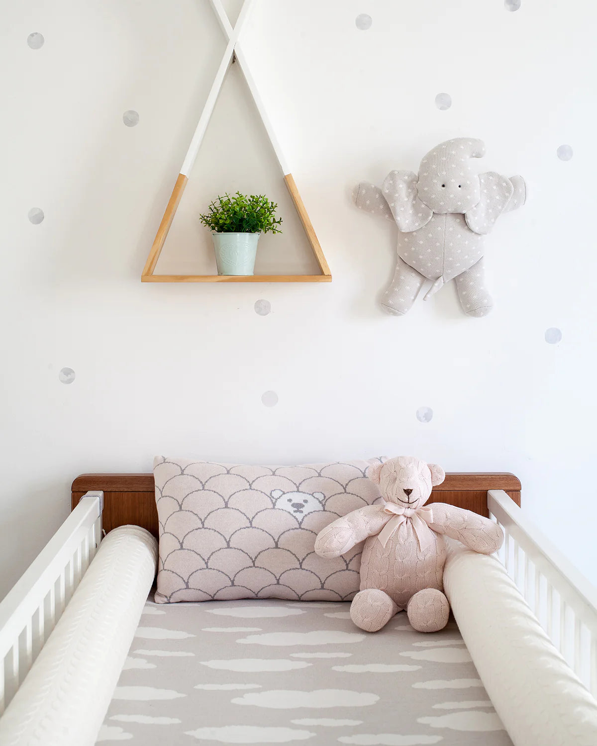 Rian Tricot Pillow Crib Side Protector Pair