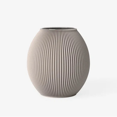 Poke 2 Ripple Vase by Recozy, Pebble Taupe — recozy, view 7
