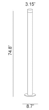 Alma Light Pole LED Floor Lamp | Contemporary Lighting