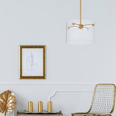 ET2 Polo glass cylinder pendant installed in a room