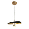 Modern Black & Gold 15-Light Crystal LED Pendant - HA05139 