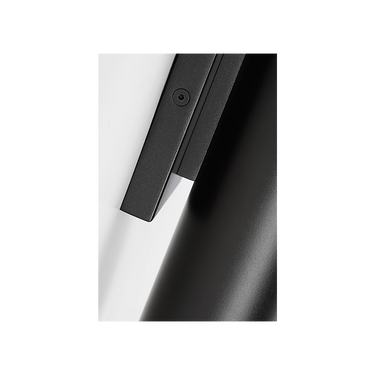 Black modern LED wall sconce IP65 wet rated for indoor and outdoor use