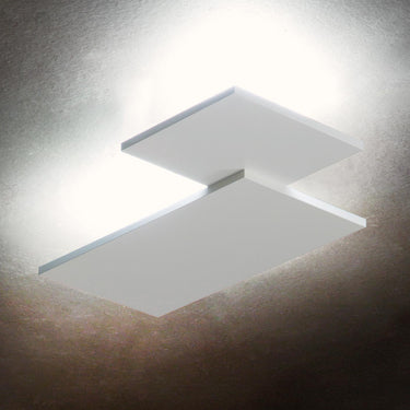 Lodes Puzzle Square and Rectangle ceiling flush mount light with geometric aluminium panels
