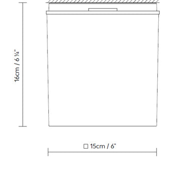 Measurements for the Q.Bo C/W LED (line drawing)