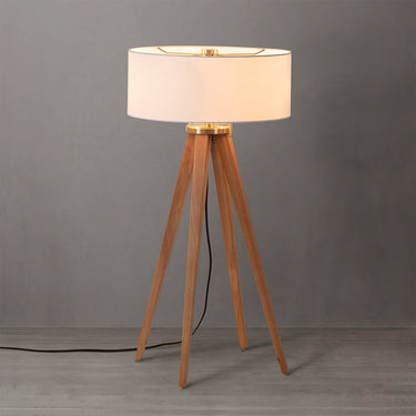 Quattro Table Lamp Natural Ash Wood