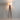 Nova of California Quattro Floor Lamp Dark Walnut Wood Weathered Brass White Linen Shade