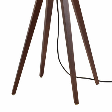 Quattro Table Lamp Dark Walnut Wood