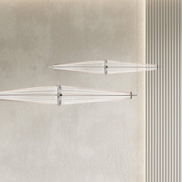 ET2 Quasar rhombus pendant installed in a room