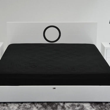 Modern White Queen Bed with Crocodile Lacquer Finish - A&X Ovidius