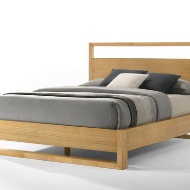 Contemporary Style Nova Domus Berlin Bed in Natural Oak