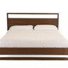 Stylish Walnut Queen Platform Bed - Nova Domus Berlin
