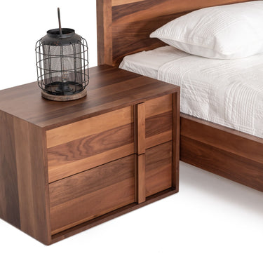 Contemporary Queen Bed Frame with No Box Spring Needed - Nova Domus Berlin