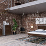  Queen Nova Domus Conner Modern Dark Walnut and Concrete Bedroom Set