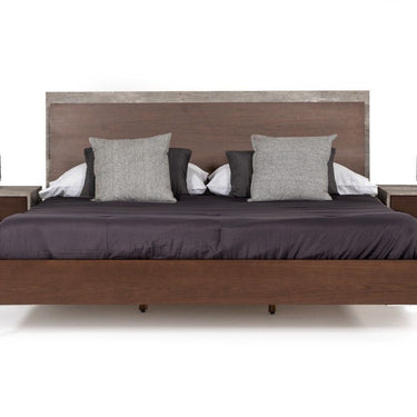 Queen Platform Bed with Matching Nightstands and Dresser