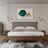Queen Nova Domus Metcalf Bed with Two Nightstands - Mid-Century Modern Style