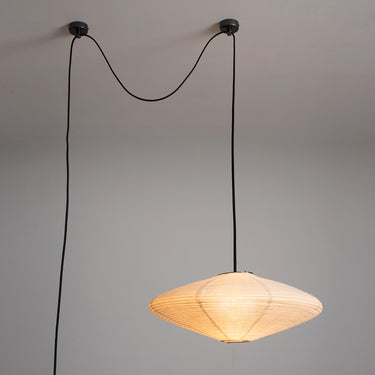 Nova of California Roswell Pendant Swag Light White Linen Shade