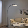 Nova of California Redondo Led Arc Floor Lamp Matte Black Weathered Brass Black