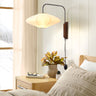 Nova of California Roswell Wall Sconce Matte Black White Linen Shade