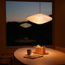 Nova of California Roswell Pendant Swag Light White Linen Shade