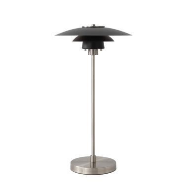 Nova Rancho Mirage Slimline Table Lamp in Matte Black/Silver, photo 6
