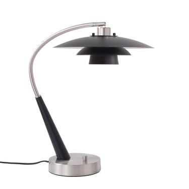 Nova Rancho Mirage Boomerang Table Lamp in Matte Black/Silver, photo 5