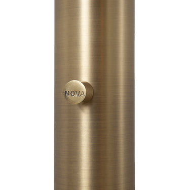 Nova of California Rancho Mirage 3 Light Arc Floor Lamp 84 Antique Nickel Matte Black Silver Leaf Shade