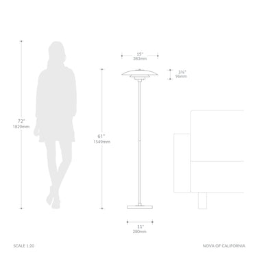 Nova Rancho Mirage Slimline Floor Lamp, photo 5