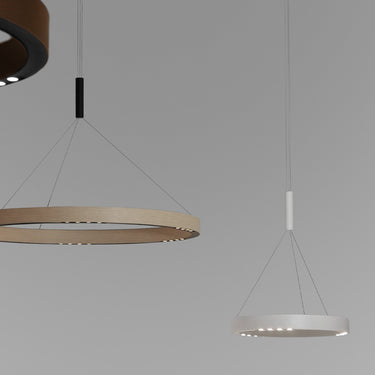R2 S ring pendant lamp by David Abad