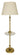House of Troy Randolph Floor Lamp with Table and USB Port in Antique Brass RA302-AB