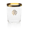 Old Fashioned Glass by Roberto Cavalli Home in New Monogram Gold, view 1