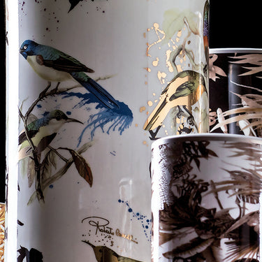 Medium Vase by Roberto Cavalli Home in Garden's Birds, view 3