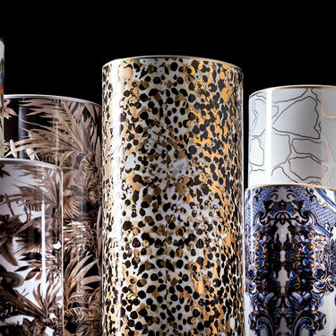 High Vase by Roberto Cavalli Home in Tiger, view 3