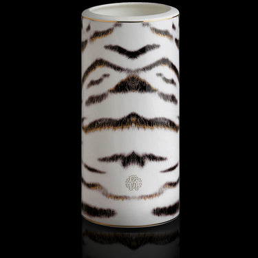 Medium Vase by Roberto Cavalli Home in Tiger, view 2